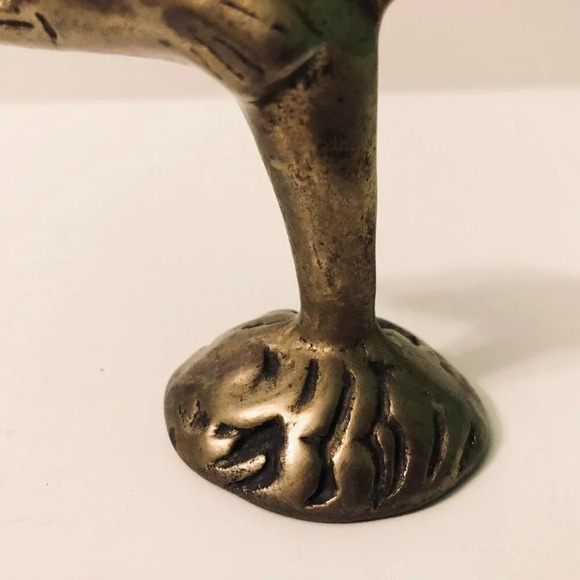 Vintage Small Brass Dolphin Figurine 2.75 Inch Tall - Picture 3 of 10